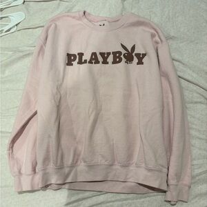 Playboy Light Pink Crewneck Sweatshirt
